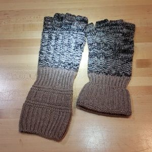 Handmade knitted cut off gloves